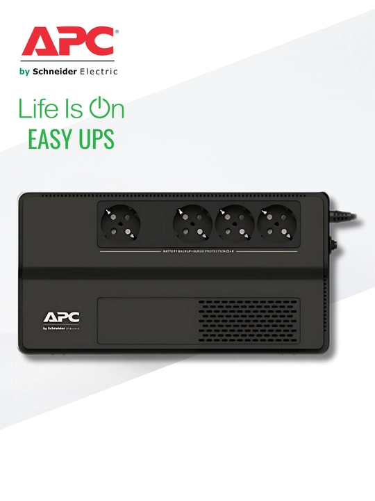 Uzluksiz quvvat manbai APC BV650I/800I/1000I, 4ta rozetkali, UPS, 375/450/600 Vt