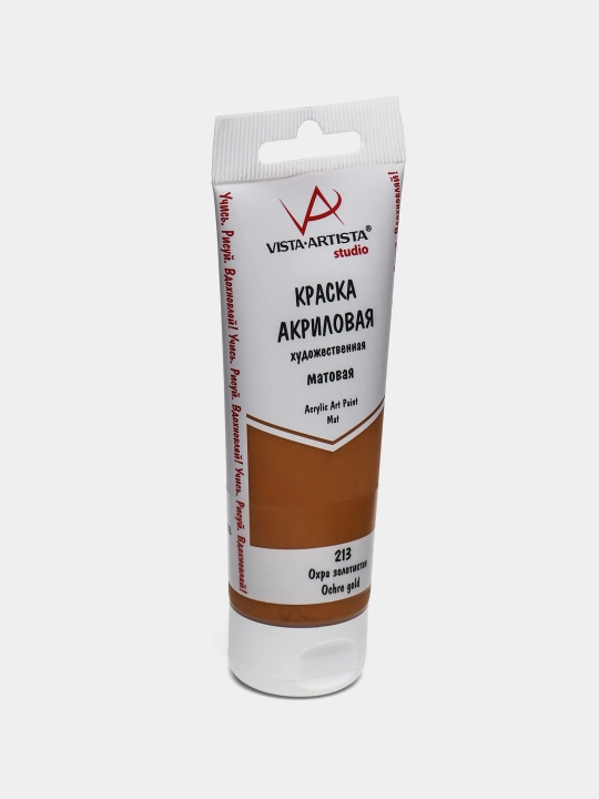 Akril bo'yoq "Vista-artista" Studio mat VAAM -75 75 ml 213, Oltin oxra