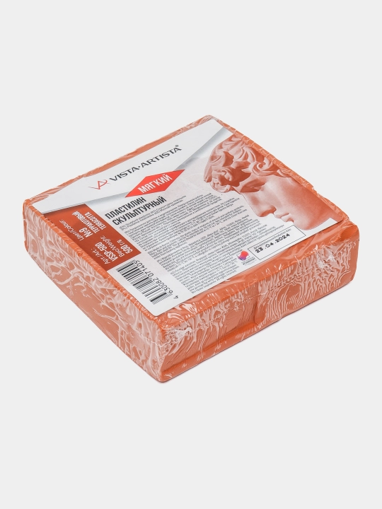Haykaltarosh plastilin "Vista-Artista" haykaltaroshligi 0,5 kg № 9, terakota yumshoq