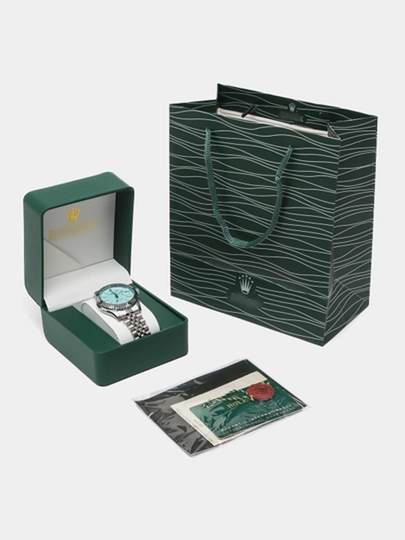 Erkaklar qo'l soati Rolix datejust 42 mm, kvarts mexanizmli, sovg'a to'plami bilan birga