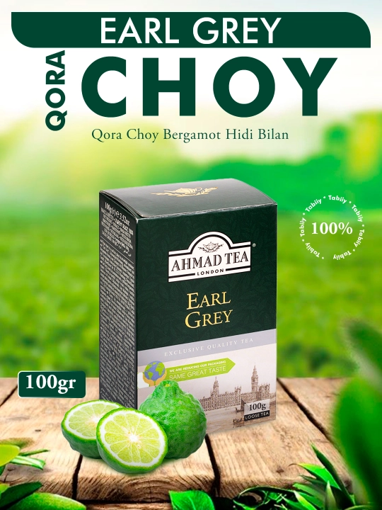 Choy Ahmad Tea Qora Maydalangan "Grey graf" 100g (859)