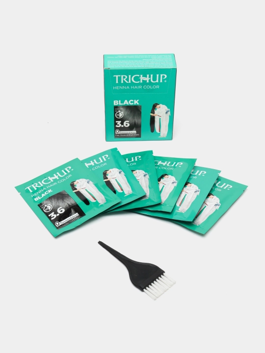Trichup Henna Hair Color soch bo‘yog‘i-xina, 6 dona, 10 gr, tabiiy bo‘yoq