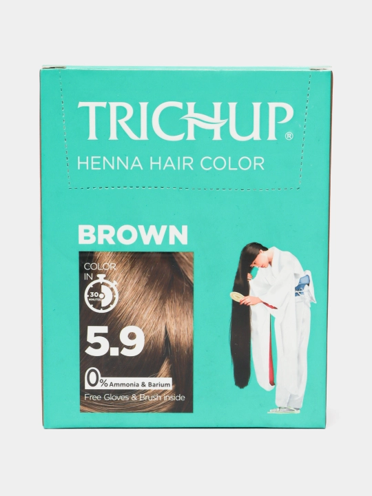 Trichup Henna Hair Color soch bo‘yog‘i-xina, 6 dona, 10 gr, tabiiy bo‘yoq