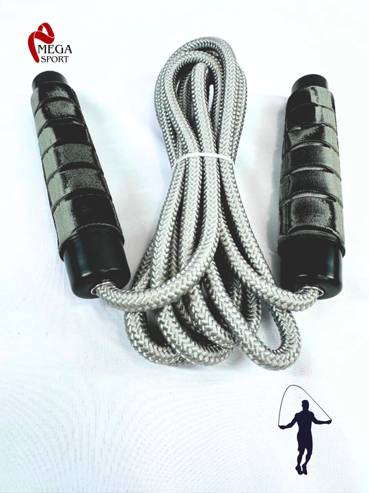 Скакалка для спорта, фитнеса, спортзала и кроссфит тренировок, резиновая