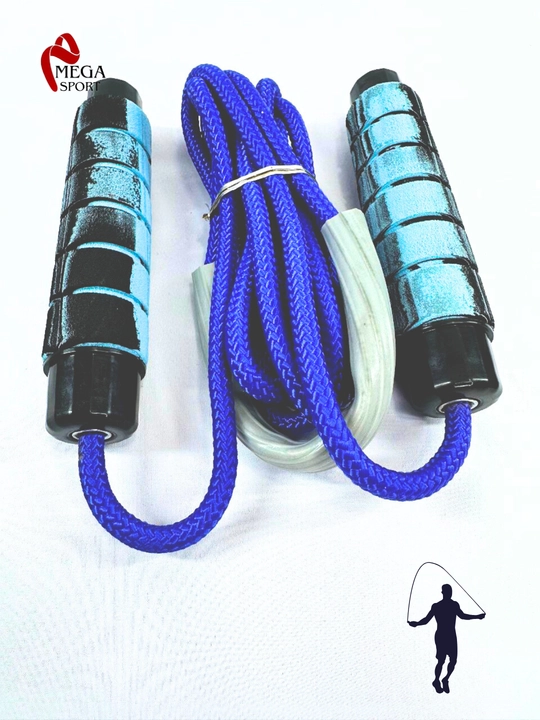 Скакалка для спорта, фитнеса, спортзала и кроссфит тренировок, резиновая