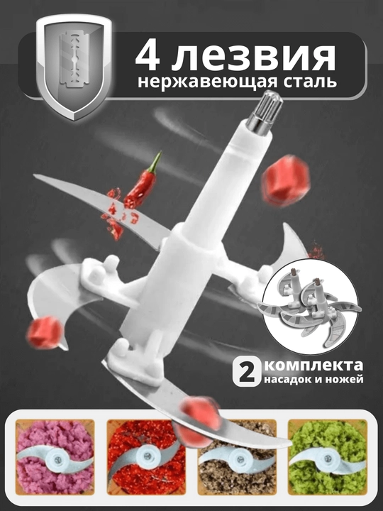 Чоппер - измельчитель для кухни, 2 в 1, SN-887
