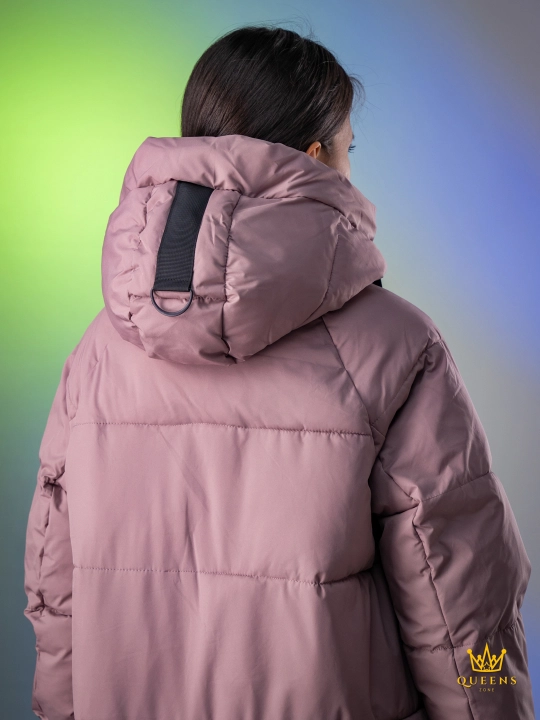 Ayollar uzun kurtkasi, qishki, issiq, kapyushonli, 4XL gacha
