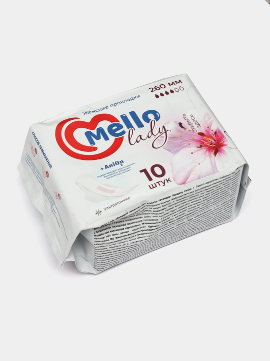 Ayollar uchun gigienik prokladkalari Mello lady 10, o'lchami 260 mm, 10 dona
