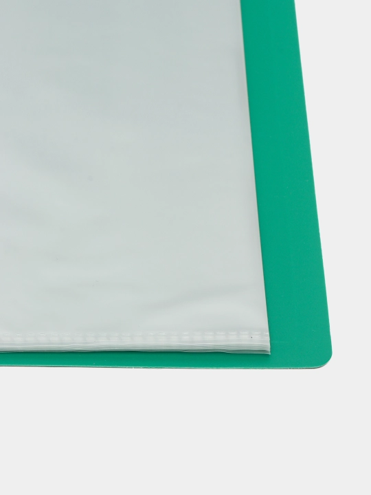 Plastik papka, 30 ta fayl, A4, yashil