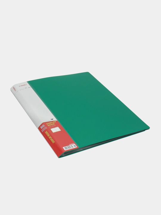 Plastik papka, 30 ta fayl, A4, yashil