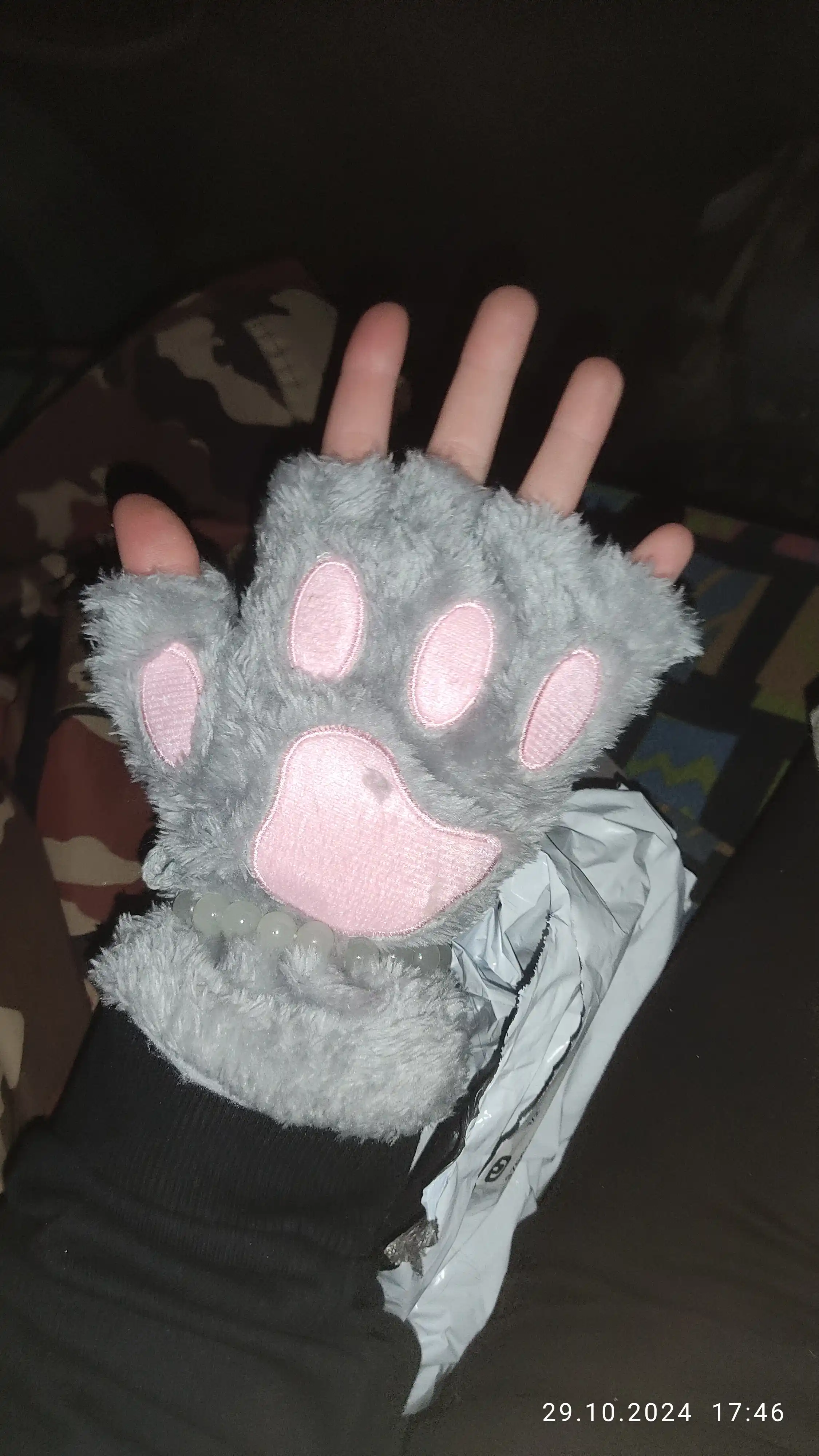 Qo'lqoplar mushuk panjalari, mitenkalar, kospley anime Neko