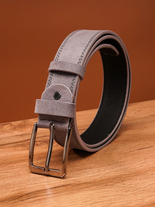 Erkaklar belbog‘i LION BELT - eko charm va zamsh, kundalik va klassik kiyimlar uchun