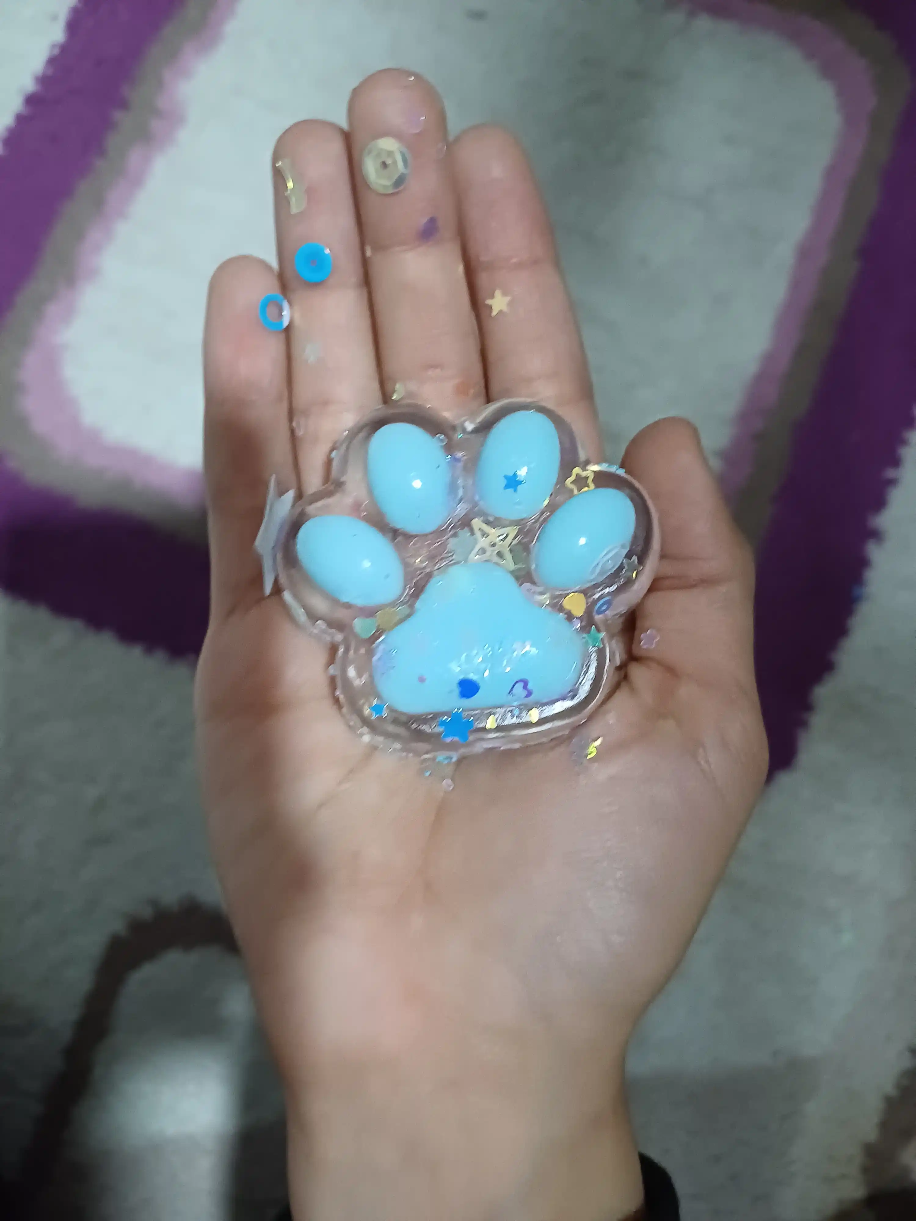 Игрушки сквиш, антистресс кошачья лапка, 5 см