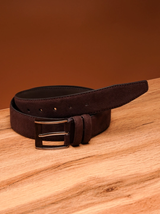 Мужской ремень LION BELT – кожа и замша, универсальный, повседневный стиль