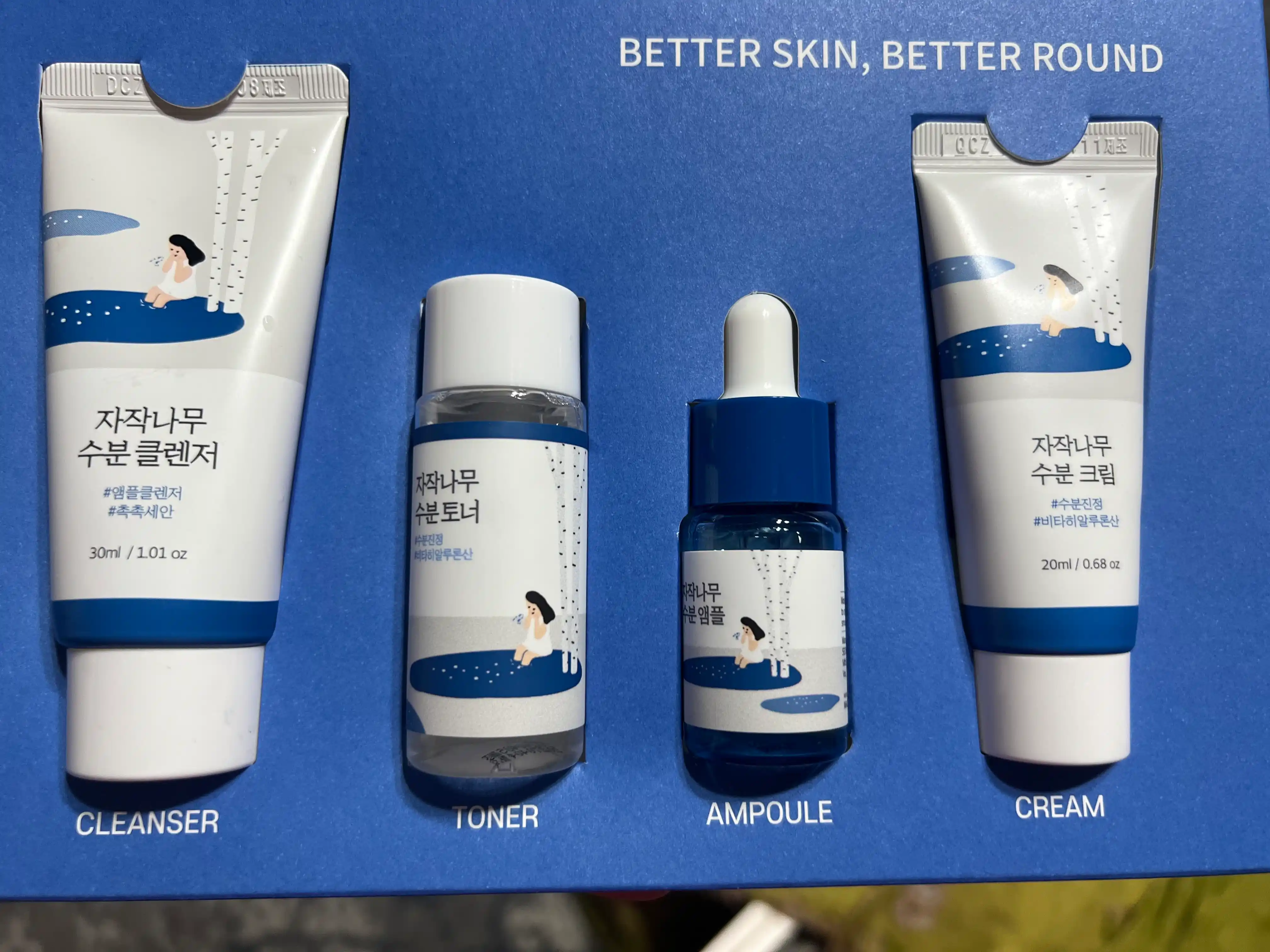 Наборы миниатюр для базового ухода Round Lab Skincare Trial Kit