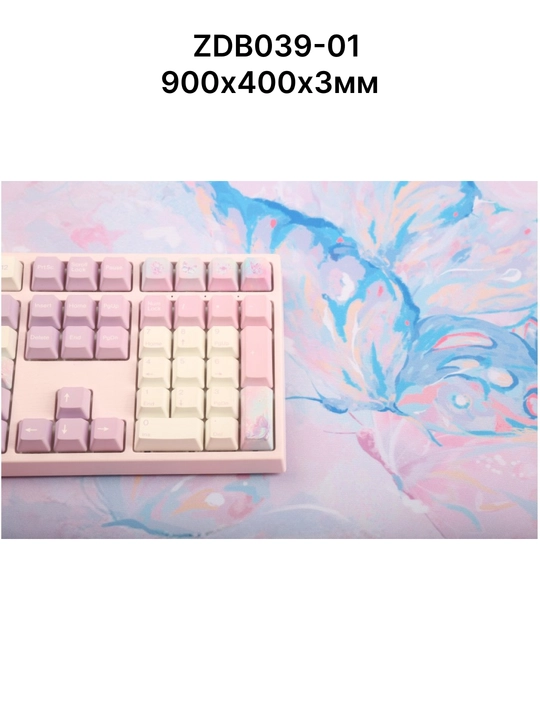 Игровой коврик Varmilo XL 900 * 400 * 3 мм, красочный рисунок, аниме