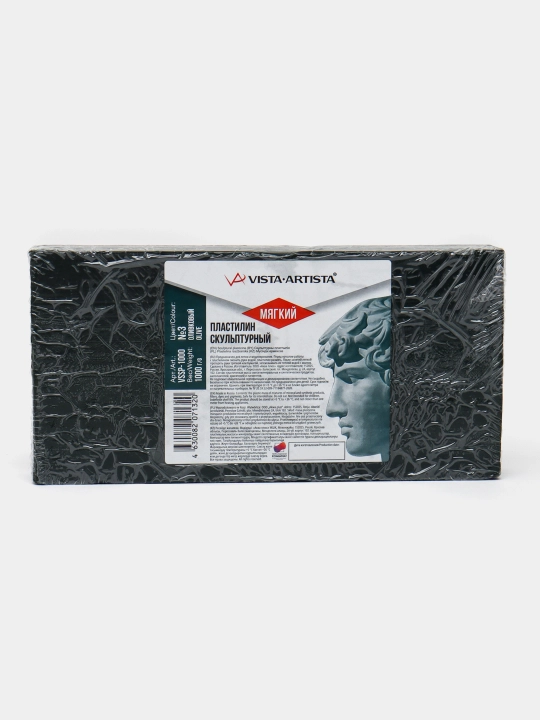 Haykaltarosh plastilin "VISTA-ARTISTA" VSSP-1000 Studio 1 kg № 3 zaytun yumshoq