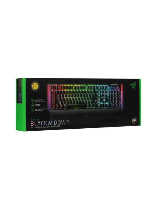 Oyin mexanik klaviaturasi Razer BlackWidow V4, 114key, RGB, Yellow, Switch