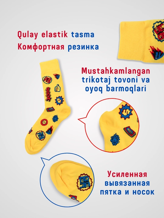 Uzun paypoqlar, o'lcham 40-45 John Frank, uniseks