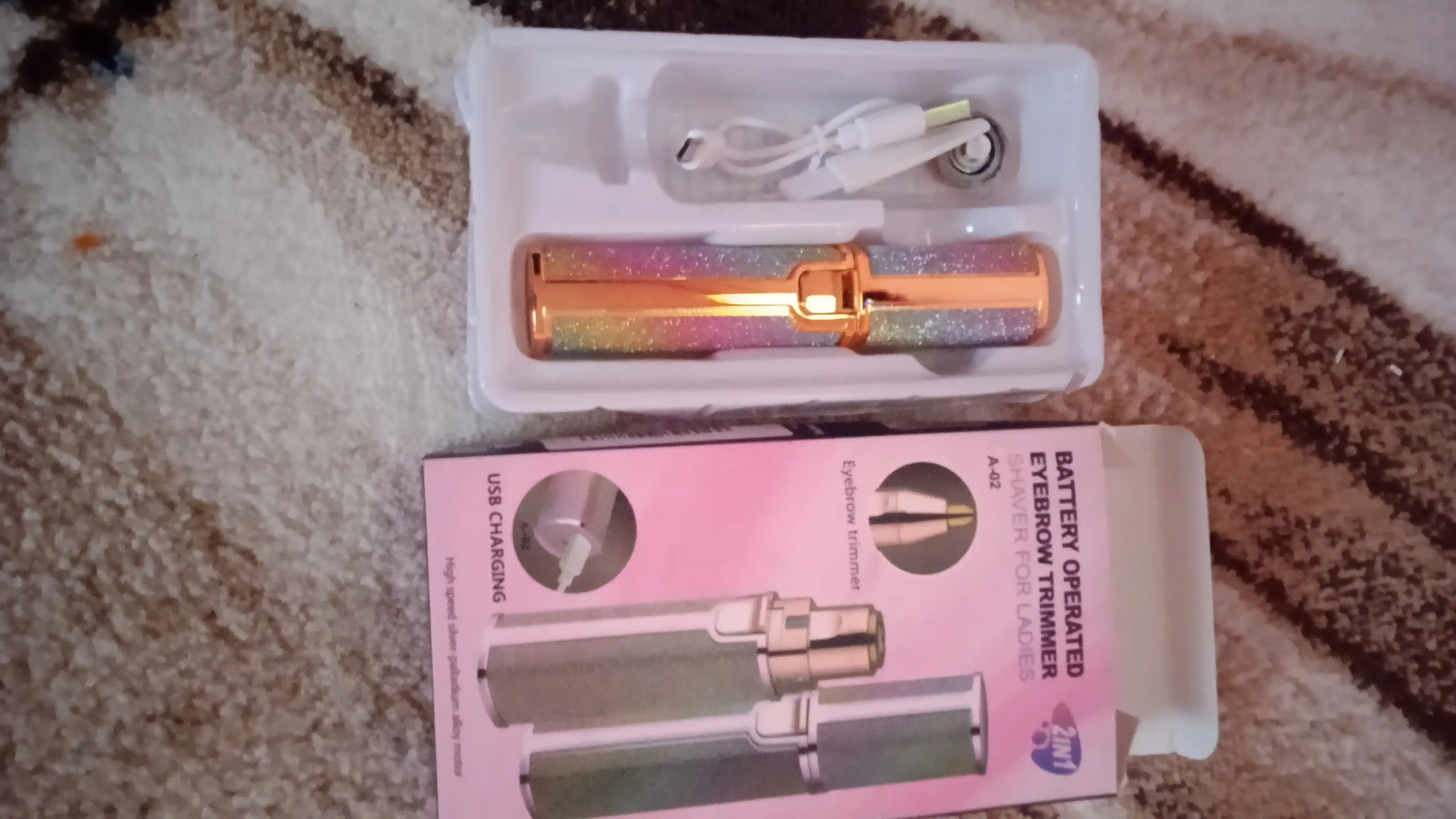 2tasi 1da elektr qosh, yuz trimmeri, USB+, universal epilator, og'riqsiz va yoqimli