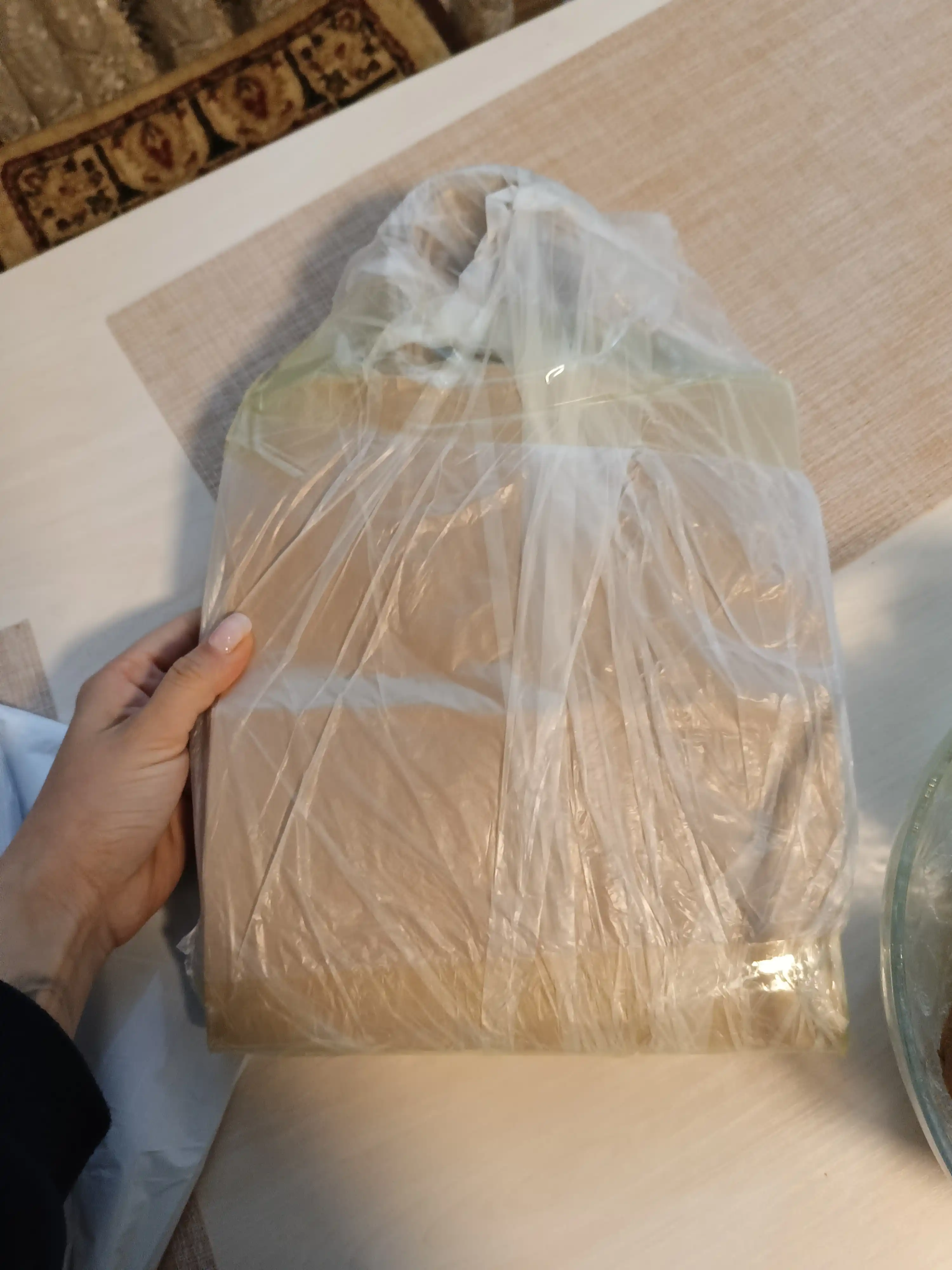 Buralgan va tekis tutqichli kraft qog'oz paket, 25 dona