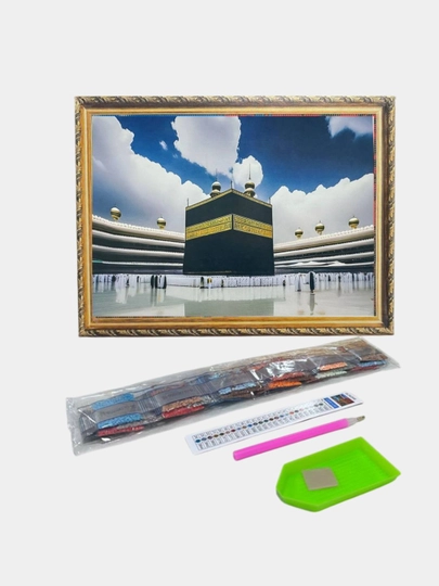 Алмазная мозаика 30*40 см "ИСЛАМ", холст на подрамнике — GIGAMON-ISLAM-ВИШН