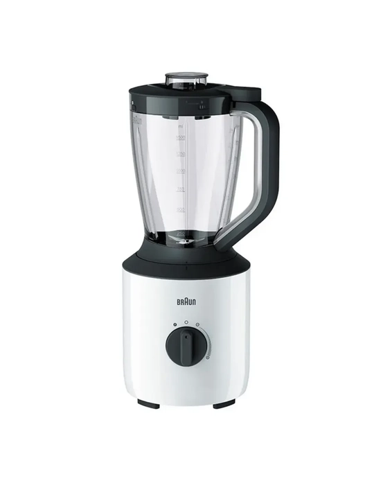 Braun JB3100 PowerBlend TriAction blenderi - 800 Vt, 5 tezlik, 1.5 litrli idish
