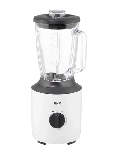 Braun JB3150WH PowerBlend blender — 800 Vt, 11 tezlik, shisha kosa 1,5 l