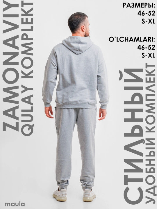 Erkaklar to'plami, tolstovka va shim Maula