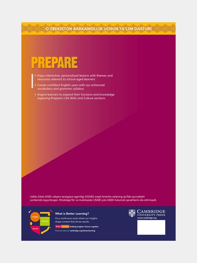 Kitob, Prepare - Teacher's book, Work book, Student's book - Grade 8