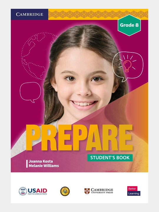 Kitob, Prepare - Teacher's book, Work book, Student's book - Grade 8