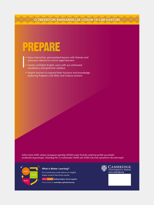Kitob, Prepare - Teacher's book, Work book, Student's book - Grade 8