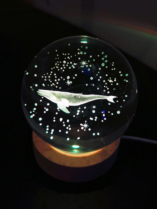Хрустальный шар ночник 3D, антистресс, настольный, LED, детский