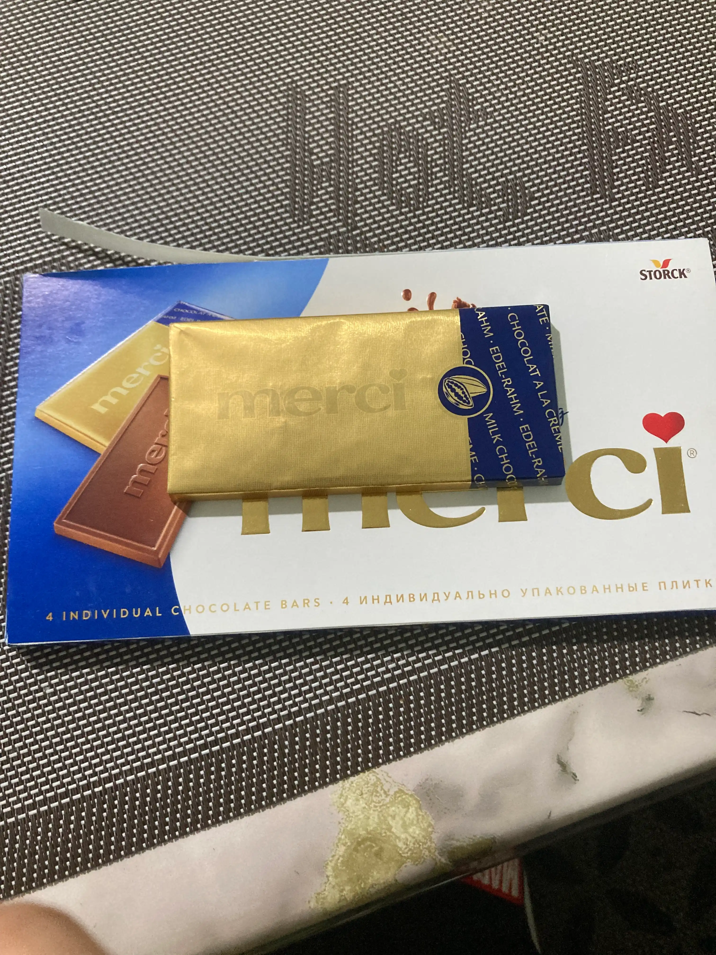 Shokolad sutli MERCI, 100 g