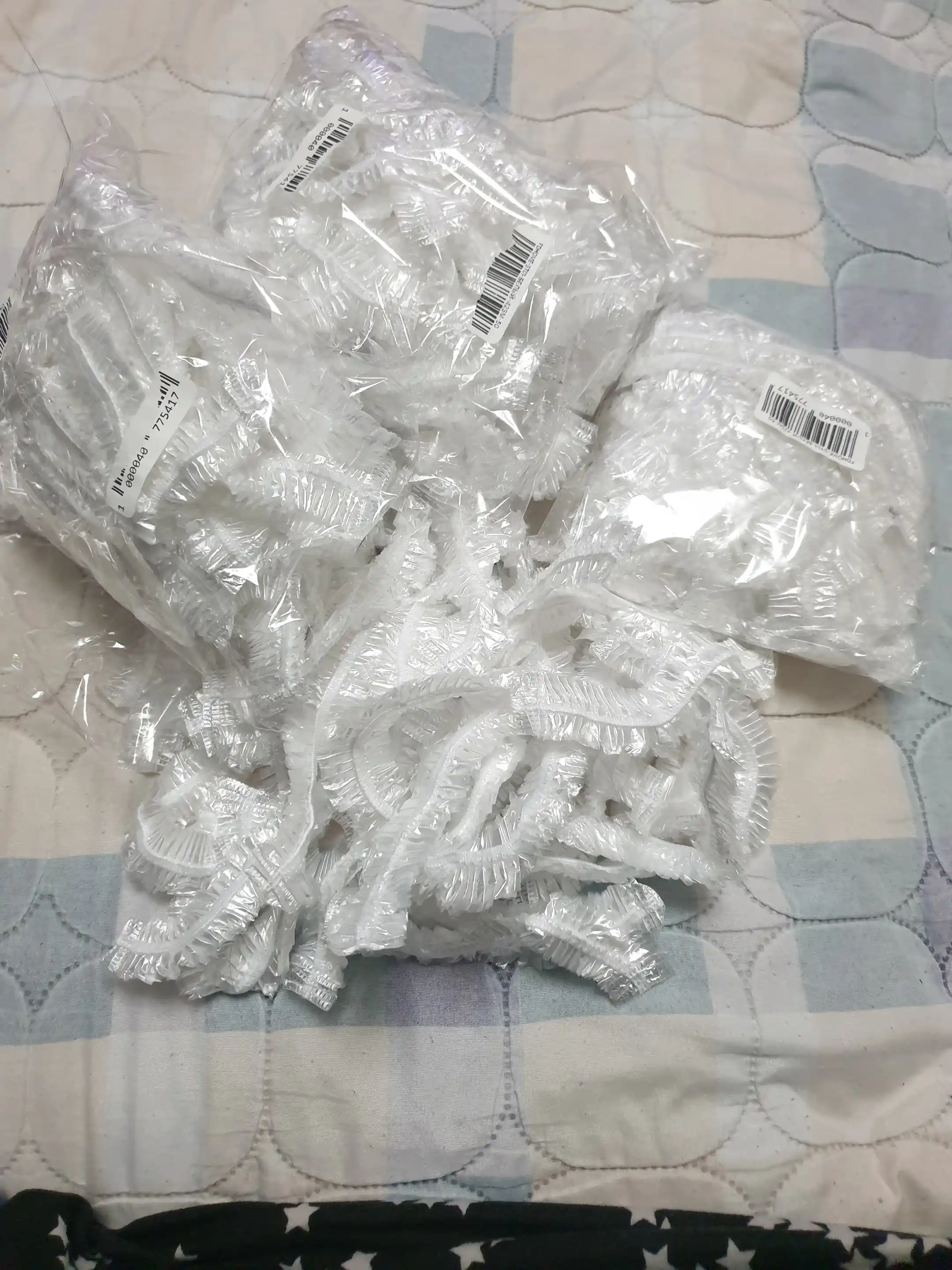 Oziq-ovqat uchun, elastik tasmali qayta ishlatiladigan paketlar, 10, 25, 50 va 100 dona