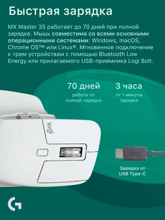 Simsiz sichqoncha Logitech MX Master 3S Performance