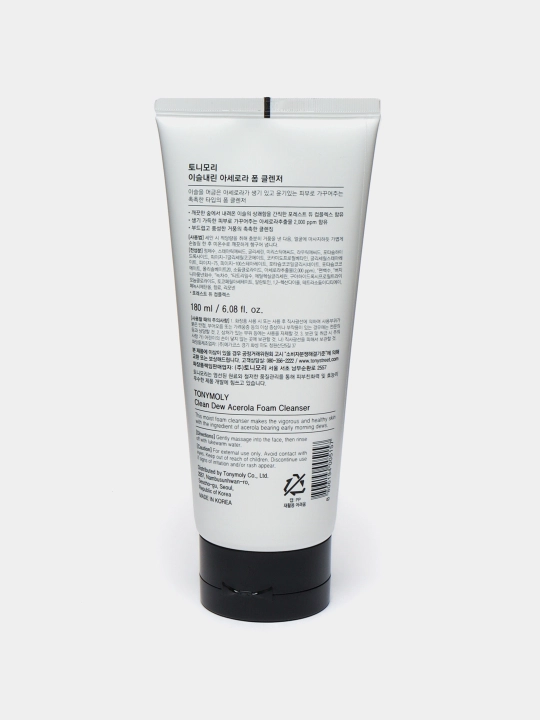 Пенка для умывания Tony Moly, Clean Dew Foam Cleanser, 180 мл