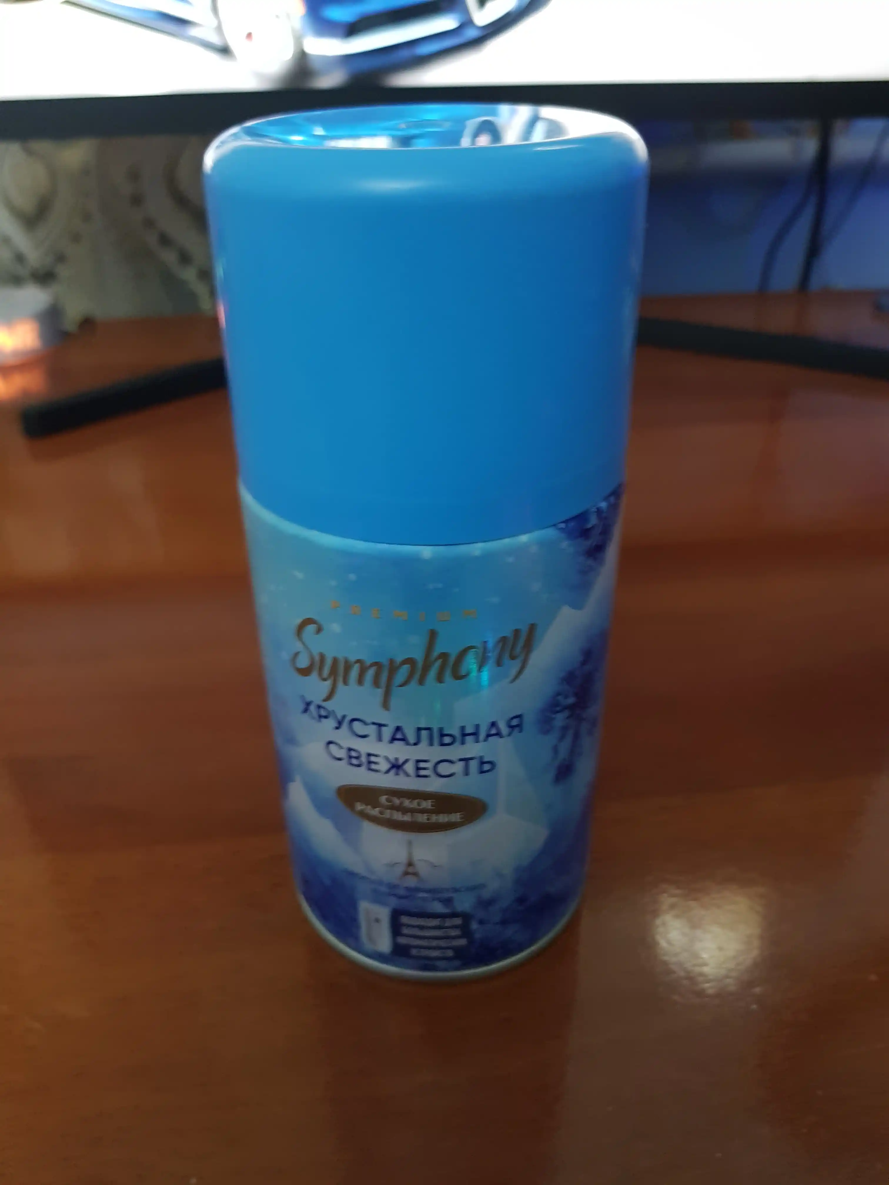 Освежитель воздуха сменный баллон  распыление Symphony Premium Хрустальная свежесть 250 мл