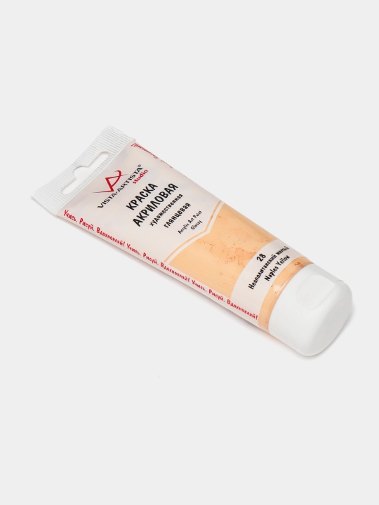 VISTA-ARTISTA Studio akril bo‘yog‘i, yaltiroq, VAAG-75, 75 ml, 28 Neapol sariq