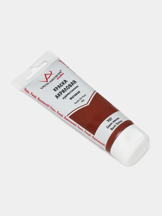 "VISTA-ARTISTA" Studio akril bo‘yog‘i xira VAAM -75 75 ml 707 Kuydirilgan Siena