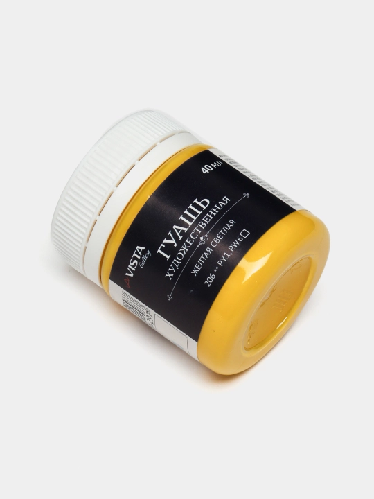 VISTA-ARTISTA Gallery VAG-40 guash bo‘yog‘i, 40 ml, 6 dona, 206, sariq och rangli