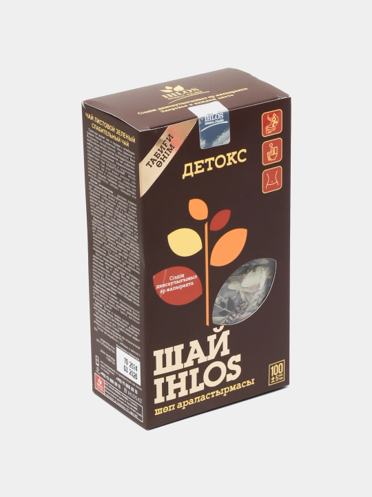 Чай листовой, зеленый Травяной микс DETOХ SLIM, очищающий, 100 гр