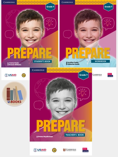 Prepare - Teacher's book, Work book, Student's book - Grade 7 - 
