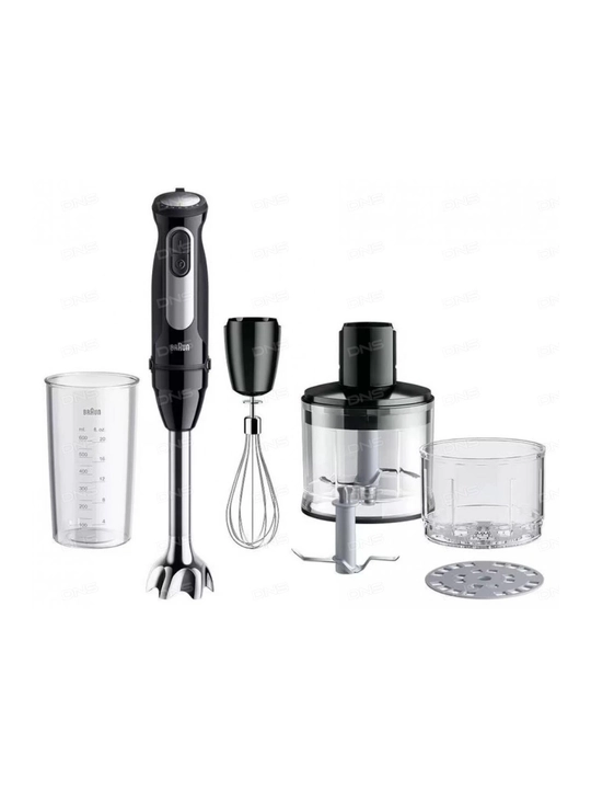 Blender Braun MQ55254MBK MultiQuick 5 Pro, 1000 Vt, nasadkalar bilan