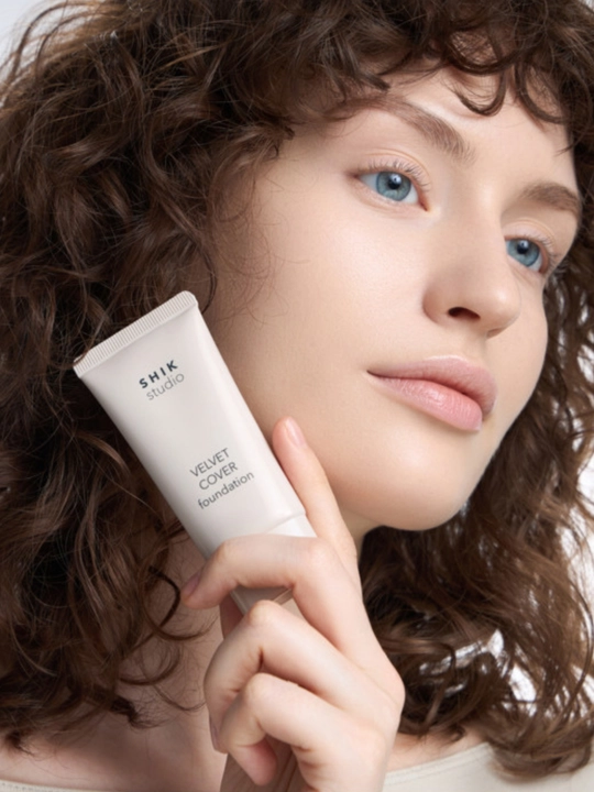 Tonal krem Shik Velvet cover foundatin, yuz uchun, namlovhci, velvet, 30 ml
