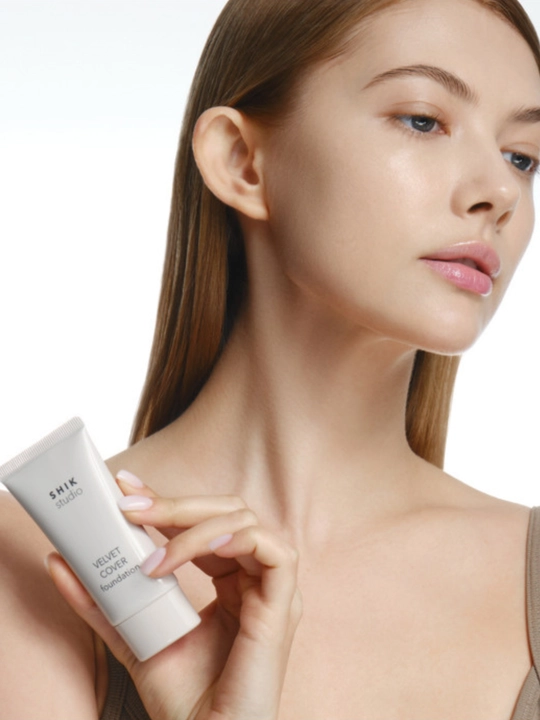 Tonal krem Shik Velvet cover foundatin, yuz uchun, namlovhci, velvet, 30 ml
