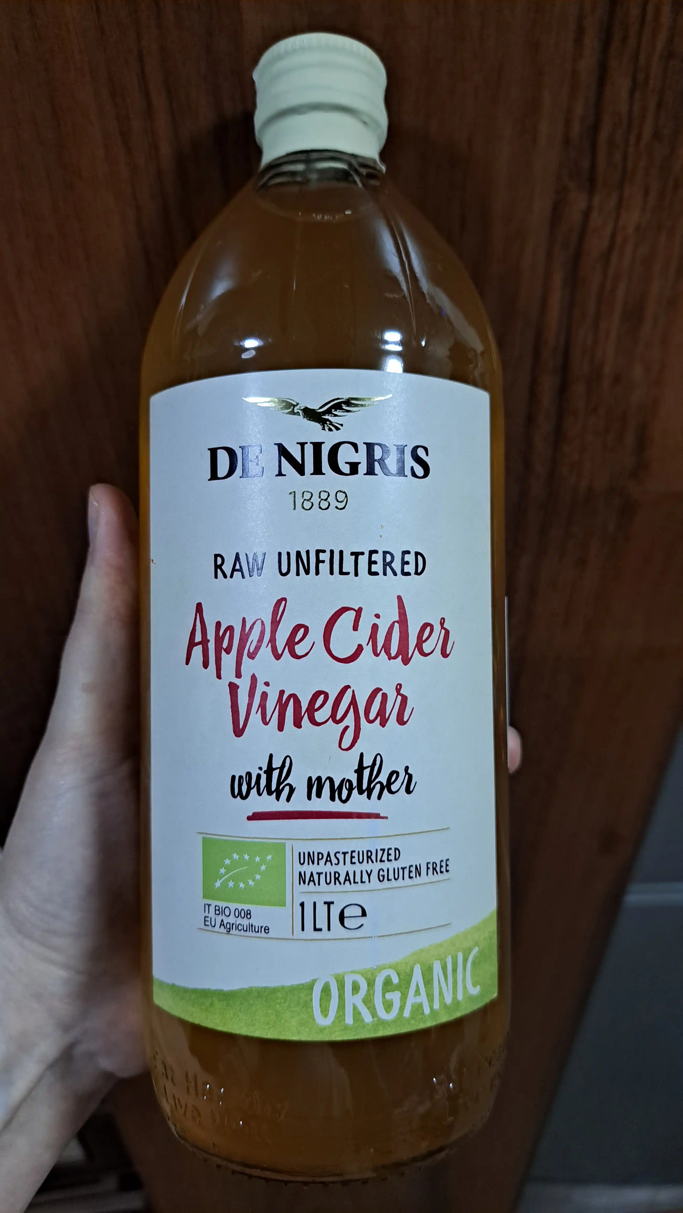 De Nigris Уксус яблочный нефильтрованный, 1 л