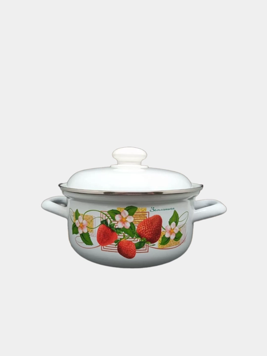 Кастрюли эмалированные с крышкой, кастрюли для кухни, кастрюли с крышкой