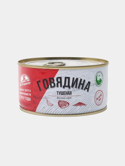 Говядина тушеная ГОСТ В/С ТМ "За Родину" 325 гр ключ — BB-P01E1CF