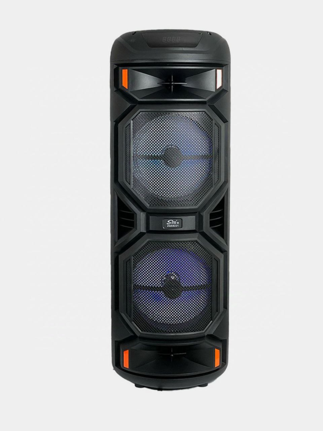 Большая беспроводная Bluetooth колонка ZQS-8221 с микрофоном и LED-подсветками - 